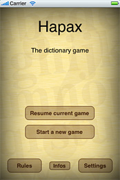 Hapax (dictionary game)