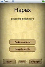 Hapax (jeu du dictionnaire)