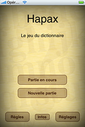 Hapax (jeu du dictionnaire)
